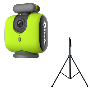 XbotGo Chameleon スマートフォン連動 自動追跡スポーツカメラ ＋ T4 三脚 セット イエロー