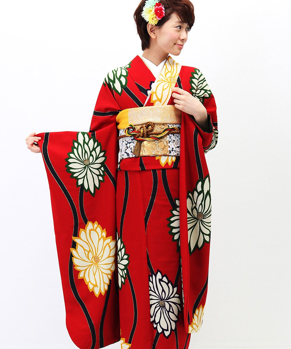 [レンタル] 【対応身長152-167cm】レンタル振袖フルセット-643の宅配レンタル - 4