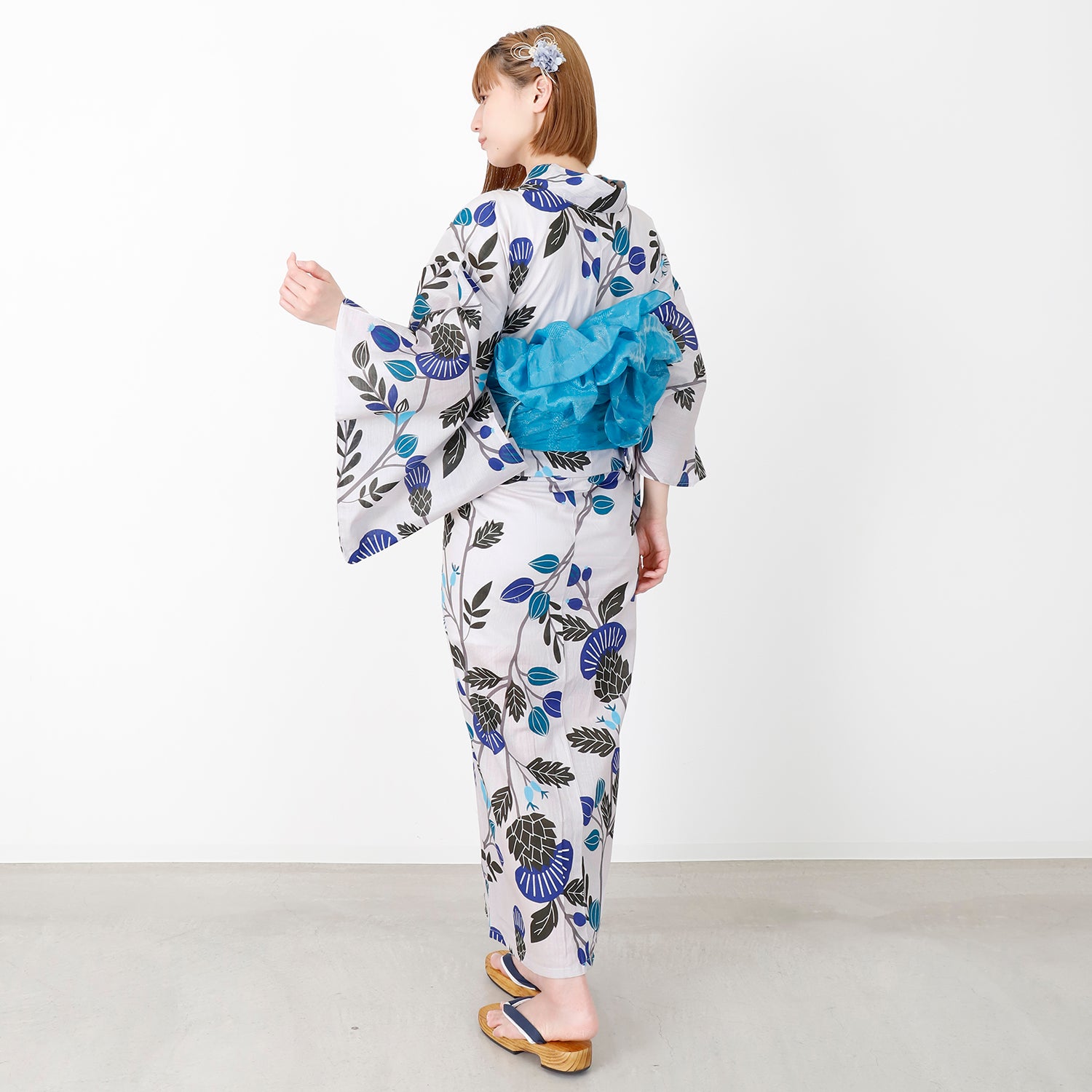 [レンタル] [2025新作]SION レディース浴衣 花柄 フリーサイズの宅配レンタル - 5