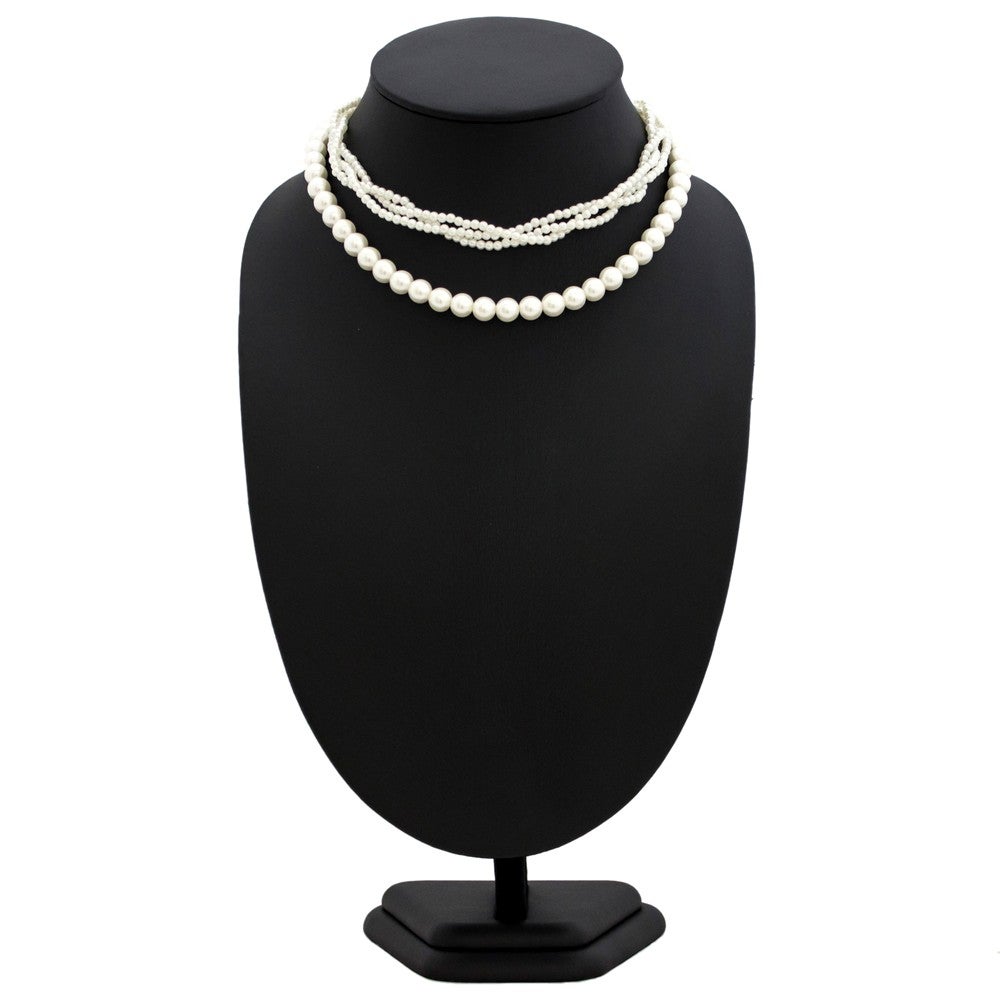 [レンタル] 大小4連パールネックレス 花形モチーフの宅配レンタル - 6