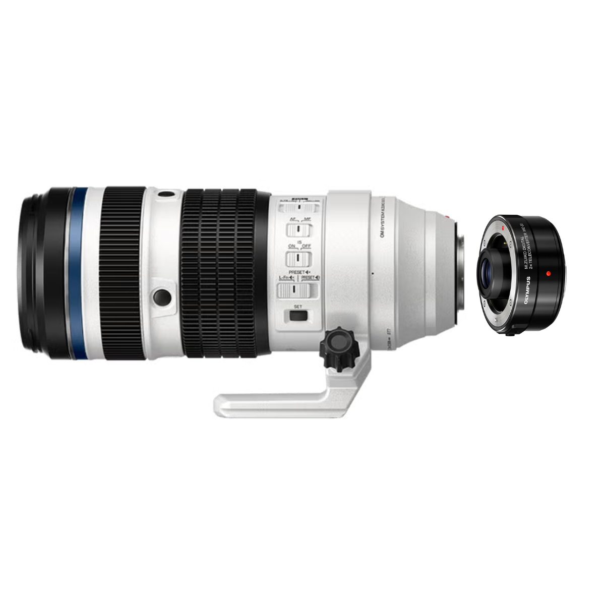 [レンタル] OM SYSTEM M.ZUIKO DIGITAL ED 50-200mm F2.8 IS PRO 超望遠ズームレンズ＋テレコンバーター MC-20 セット