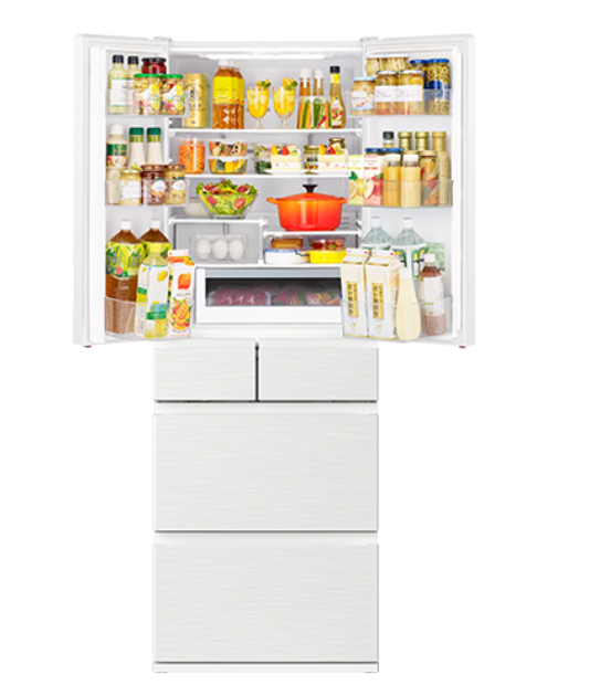 [レンタル] [540L][ファミリー向け][観音開き]日立 R-H54X 冷凍冷蔵庫 ピュアホワイト - 4