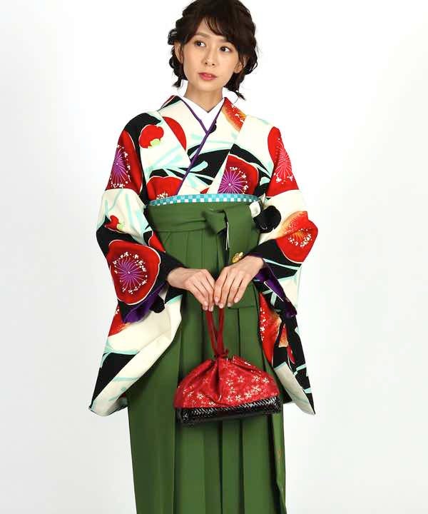 [レンタル] 【対応身長 157cm～165cm】卒業式 袴 レンタル フルセット 女性 袴セット-1810の宅配レンタル - 10
