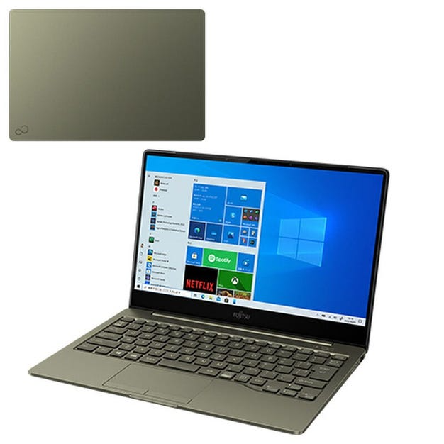 [レンタル] 【Office搭載】富士通 LIFEBOOK ノートパソコン FMVC90E3S( Core i5-1135G7 / 13.3型/ 8GB/ Windows 11 Home 64bt) カーキ
