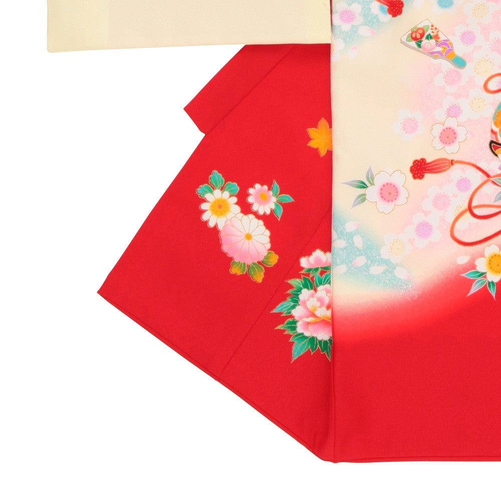 [レンタル] 女の子 お宮参り 産着レンタル6点フルセット 正絹 鞠 鈴の宅配レンタル - 2