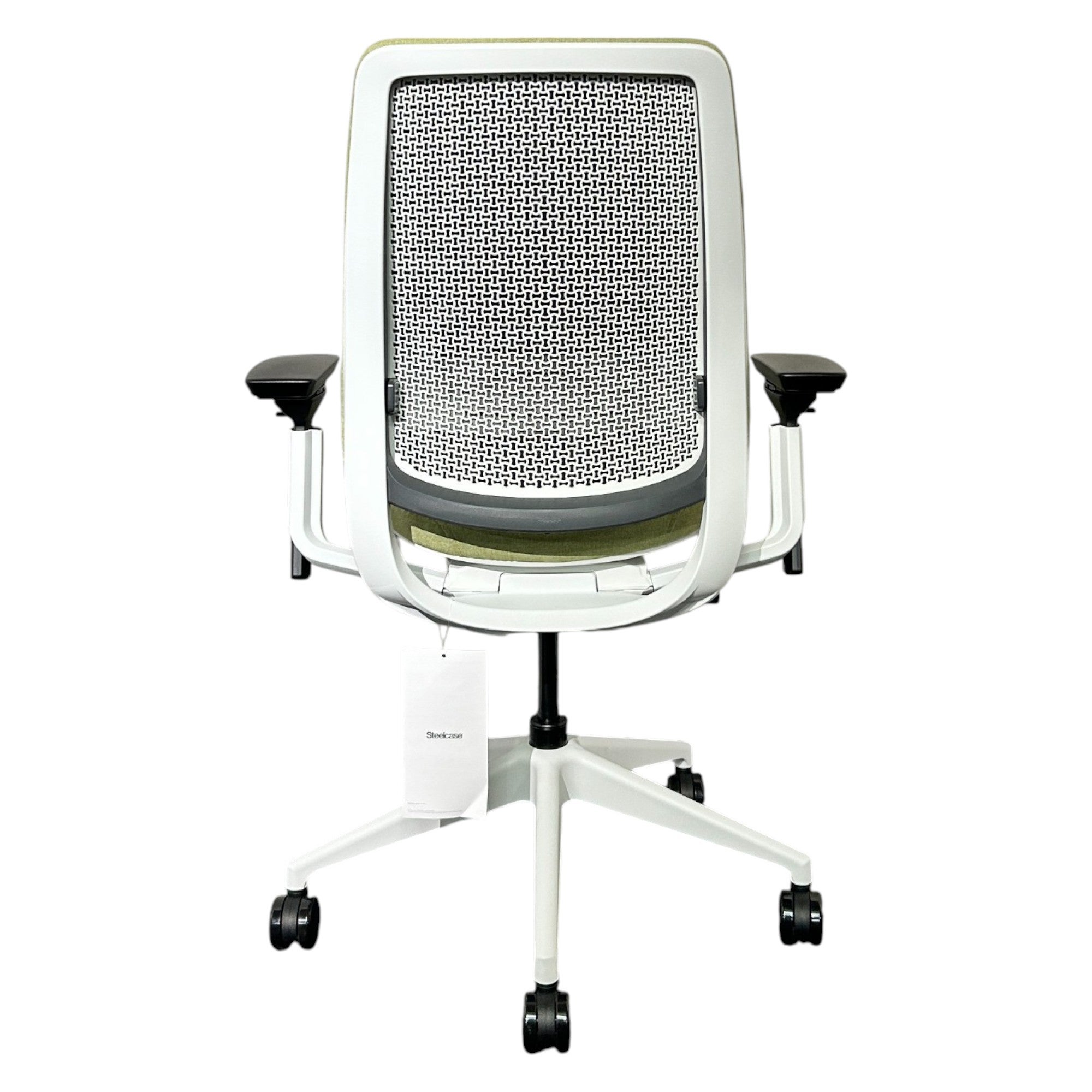 [レンタル] Steelcase オフィスチェア Series 2 ハイバック 可動肘 ランバーサポート グラス ホワイト 436UPHQSA - 4