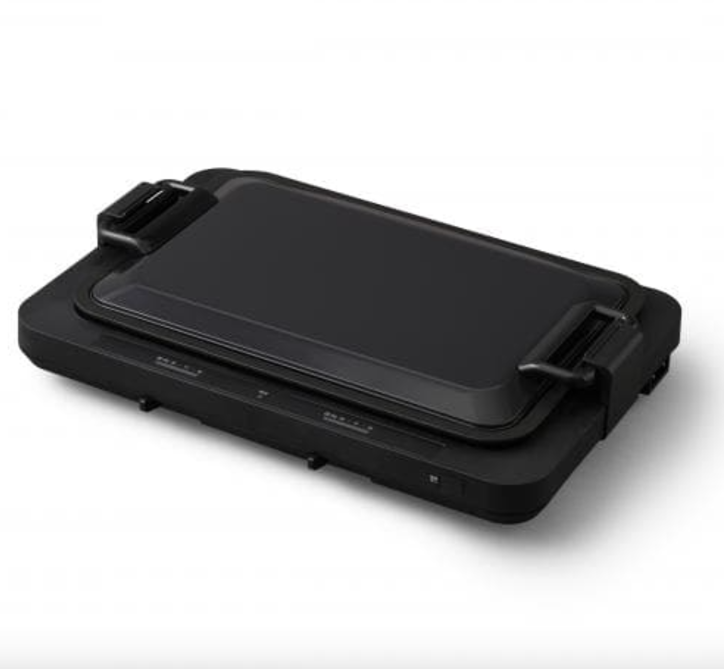 [レンタル] アイリスオーヤマ 左右温調ホットプレート 1枚プレート WHP-011-B 平面タイプ 左右温度調整 アタッチメント付 - 1