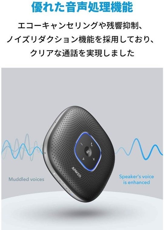 レンタル] Anker PowerConf スピーカーフォン - Rentio[レンティオ]