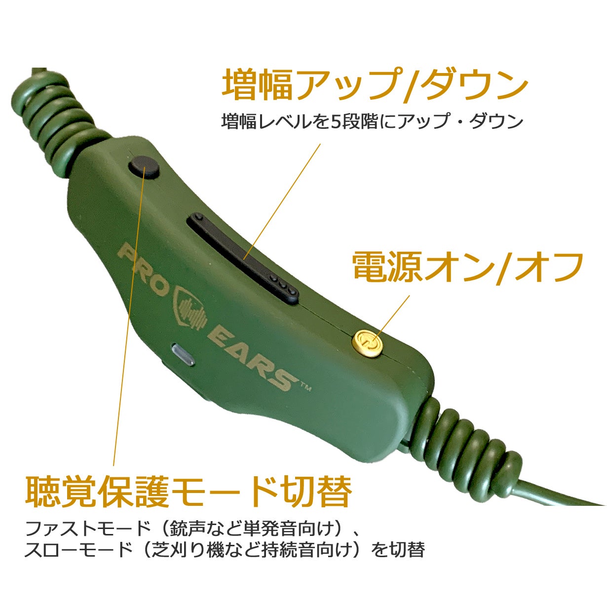 [レンタル] Pro Ears Stealth28 (ステルス28) HT 聴覚保護具/集音器 2in1 - 2