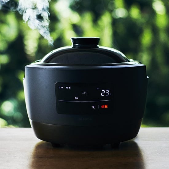 [レンタル] [3合炊き] シロカ 長谷園×シロカ かまどさん電気 全自動炊飯土鍋 SR-E111 伊賀焼 おこげ - 9