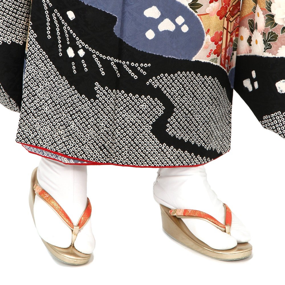 [レンタル] 振袖 小紋絞り花柄 Lサイズの宅配レンタル - 7