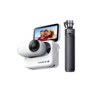Insta360 GO 3S 64GB アクションカメラ + ミニ見えない自撮り棒＋三脚 ホワイト