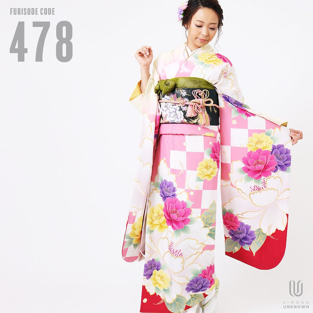 [レンタル] 【対応身長155-170cm】レンタル振袖フルセット-478