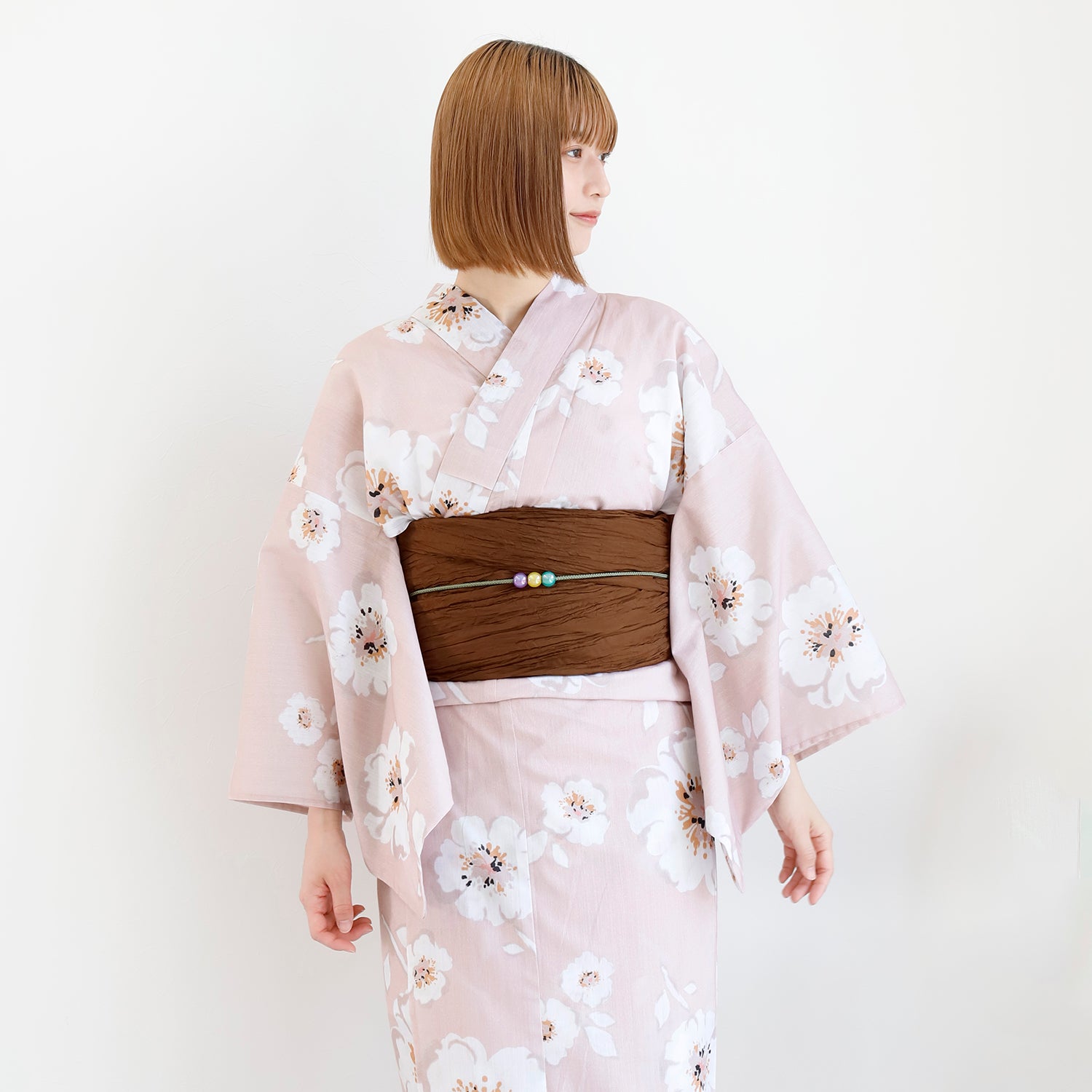[レンタル] [2025新作]SION レディース浴衣 花柄 フリーサイズ