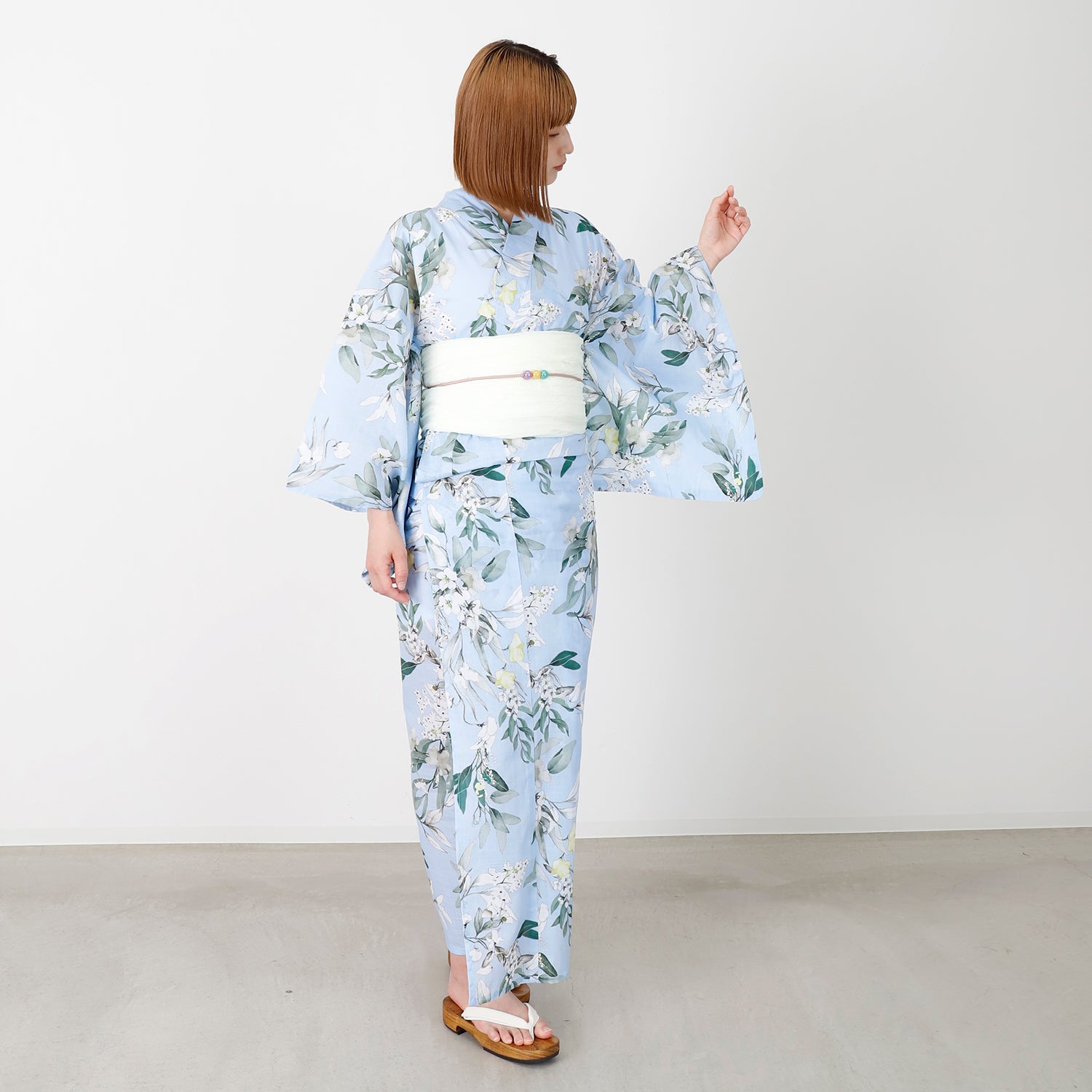 [レンタル] [2025新作]SION レディース浴衣 花柄 フリーサイズの宅配レンタル - 4