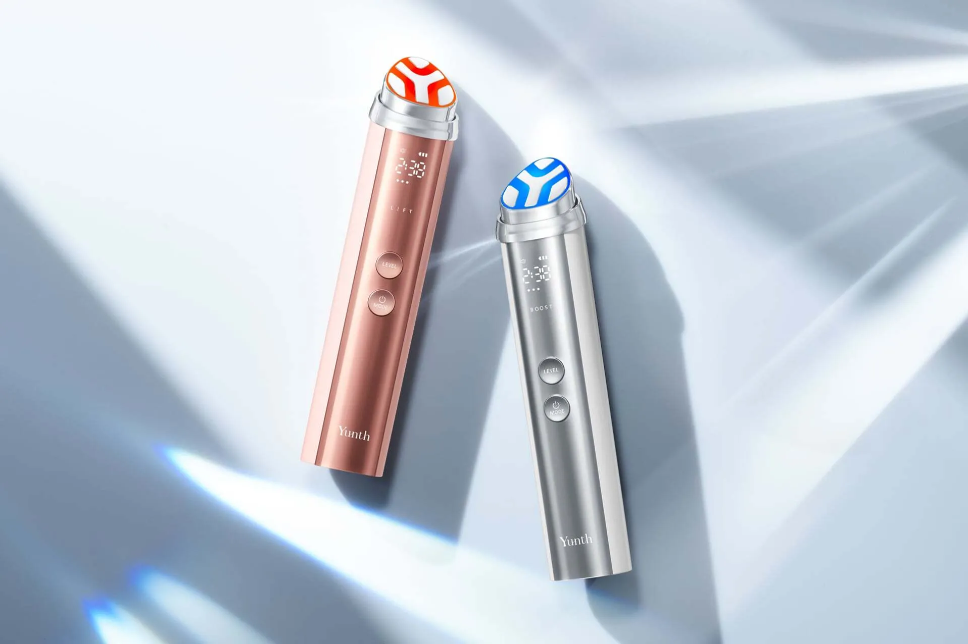 Yunth Deep Boost 美顔器 本体 ピンク ホワイト 2色並び - 3