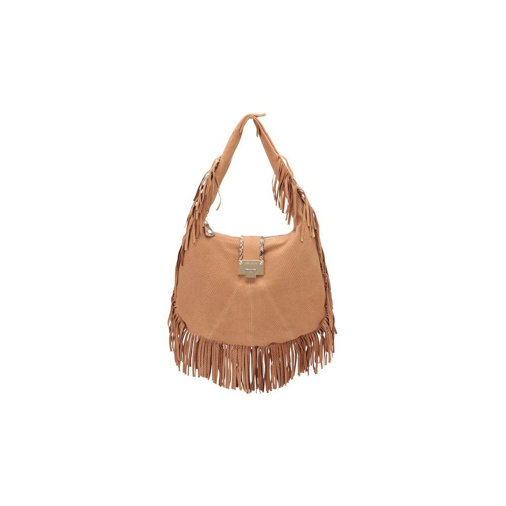 [レンタル] レディース ジミー・チュウ スエード レザー ショルダーバッグ - 5