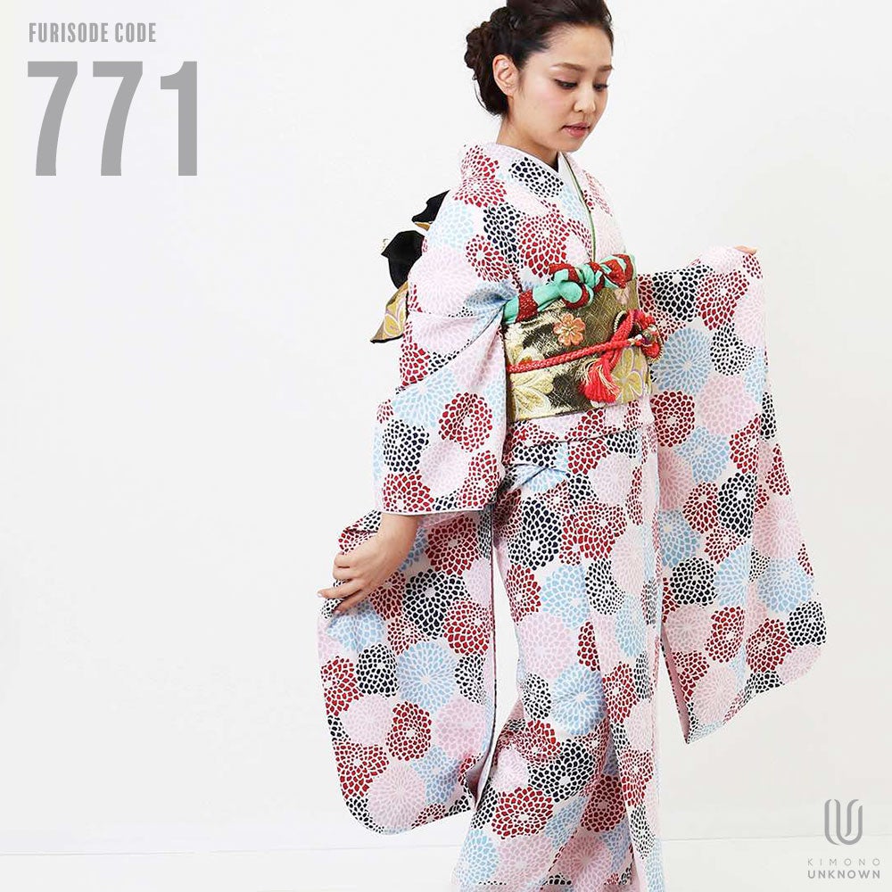 [レンタル] 【対応身長148-168cm】レンタル振袖フルセット-771