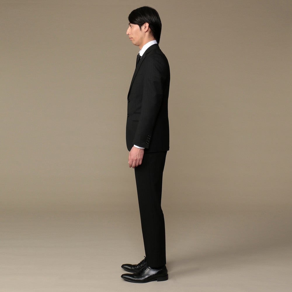 [レンタル] タケオキクチ シャドーストライプ メンズスーツ2点セット(ジャケット+パンツ) ブラックの宅配レンタル - 2
