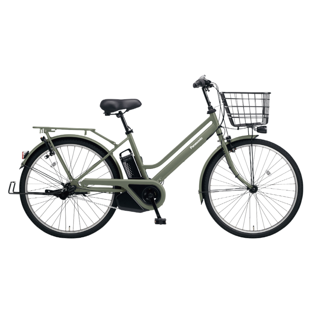 [レンタル] パナソニック ティモS 電動アシスト自転車 ※1都3県のみ グリーン