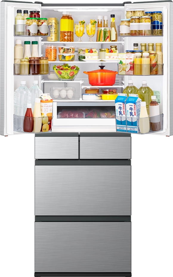 レンタル] [485L][ファミリー向け][観音開き]日立 R-H49Y まんなか冷凍
