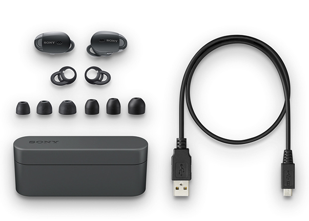 [レンタル] SONY 完全ワイヤレスノイズキャンセリングイヤホン Bluetooth対応 左右分離型 マイク付き ブラック WF-1000X - 6