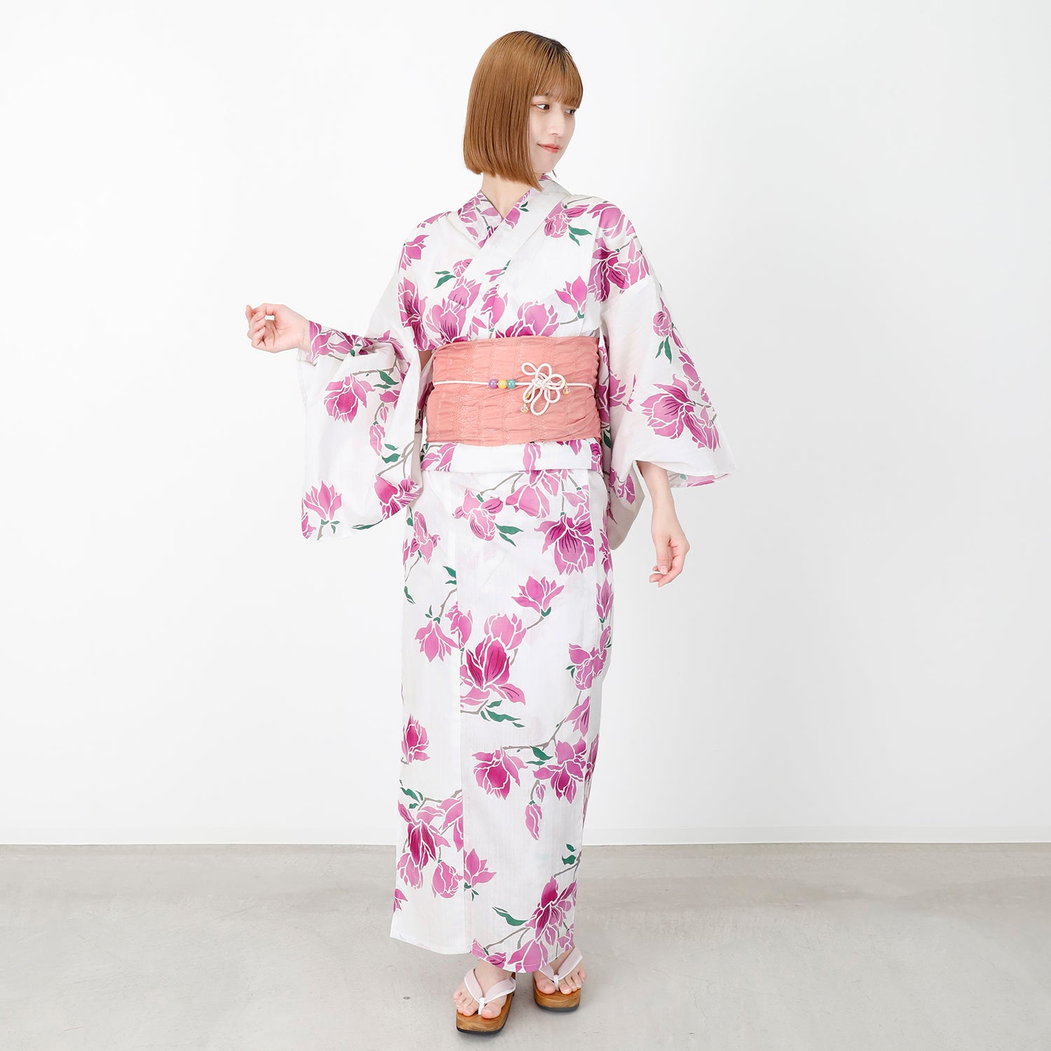 [レンタル] [2025新作]SION レディース浴衣 花柄 フリーサイズの宅配レンタル - 4