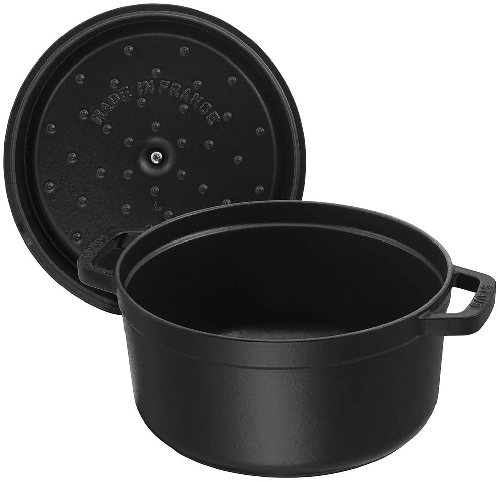 [レンタル] STAUB ストウブ ピコ ココット ラウンド ブラック 20cm ホーロー鍋 IH対応 40509-487 - 3
