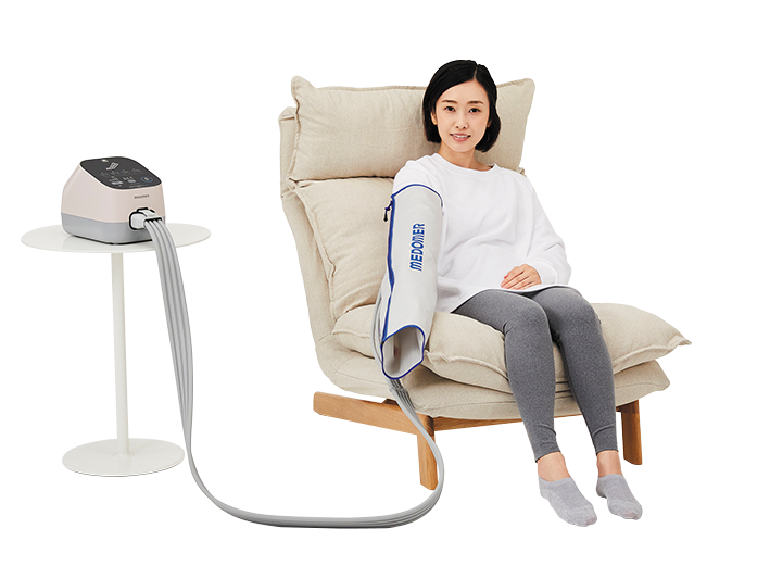 [レンタル] 【送料別】日東工器 本格的エアーマッサージ器ドクターメドマー®DM-45 アームバンドセット - 2