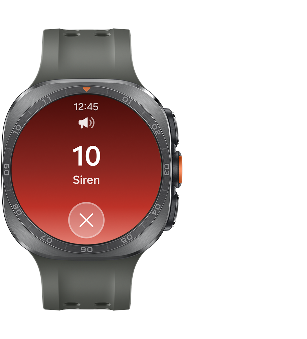 サムスン(Samsung) Galaxy Watch Ultra2(LTE, 47mm) サイレン 画面 - 24