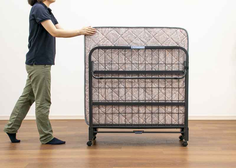 [レンタル] 【送料別】フランスベッド 折りたたみ(谷折)ベッド パンテオン401N(スプリングマットレス付き) - 7