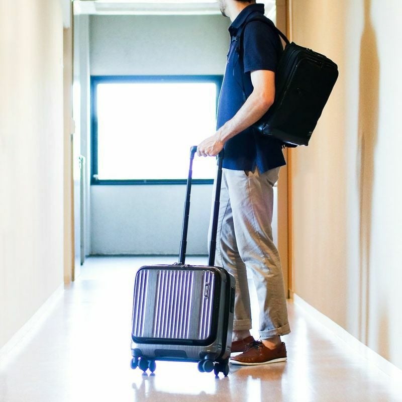 [レンタル] [1-3泊向けサイズ]BERMAS INTER CITY No.60523 33L ハードスーツケース ブラックヘアラインの宅配レンタル - 20