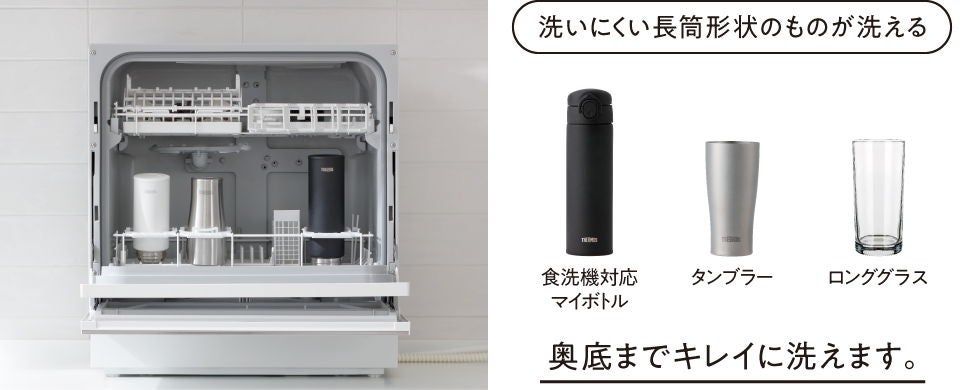 [レンタル] 【長期利用向け】 [～食器40点]パナソニック 食器洗い乾燥機 NP-TA4 分岐水栓対応 - 3