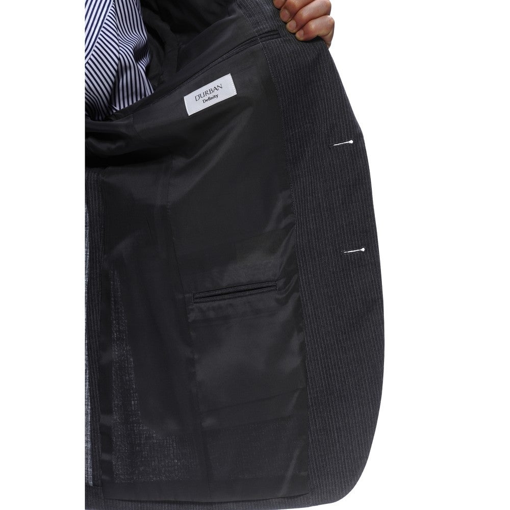 [レンタル] ダーバン ストライプ メンズスーツ2点セット(ジャケット+パンツ) グレーの宅配レンタル - 5