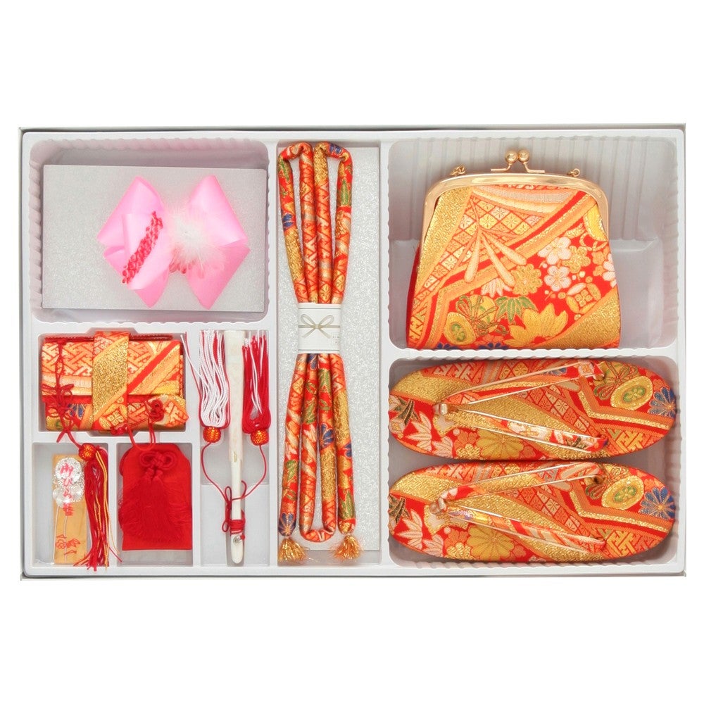 [レンタル] 七五三/節句 着物セット 7歳女の子 満開牡丹 ふんわりの宅配レンタル - 3