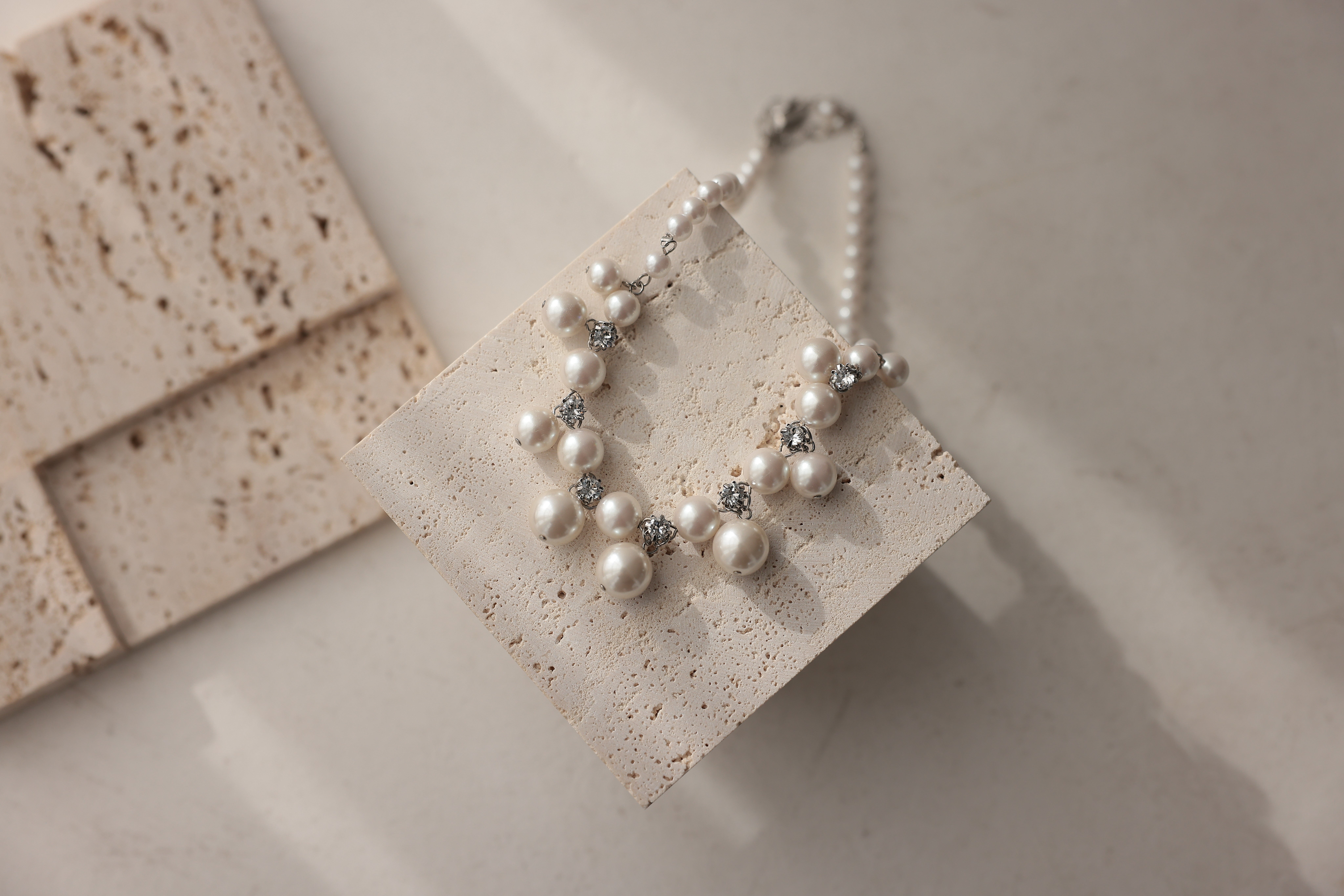 [レンタル] アートマリー パール＆ビジューネックレス シルバー