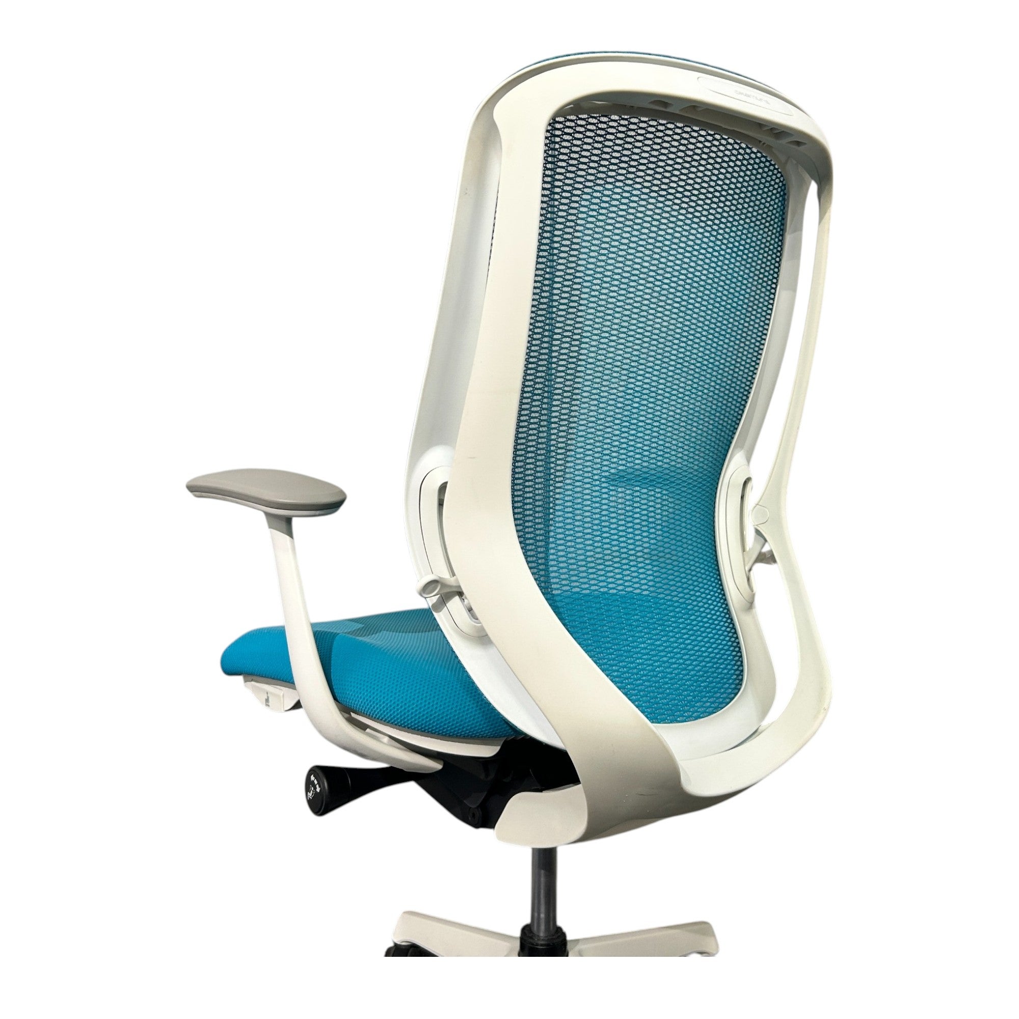 [レンタル] オカムラ オフィスチェア シルフィー ハイバック 固定肘 ブルーグリーン ホワイト C646XW-FMR6 - 11