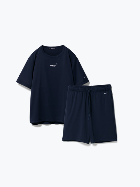 TENTIAL BAKUNE Dry ショートパンツ S ブラック BAKUNE Pajamas Dry 上下セット（半袖シャツ・ショートパンツ