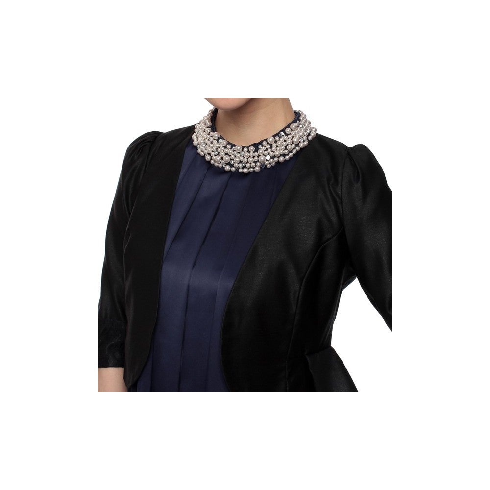 [レンタル] レディース 裏レース ノーカラー ペプラムライン 7分袖 ボレロジャケットの宅配レンタル - 4