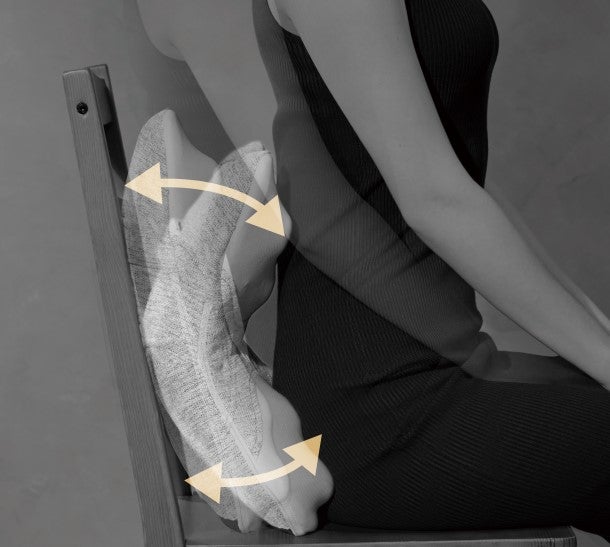 [レンタル] アテックス ルルドプレミアム マッサージクッション クロスグランデ AX-HCL348 ライトグレー - 3