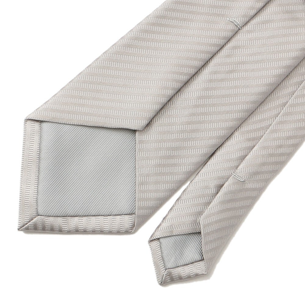 [レンタル] メンズネクタイ シルク シルバー ストライプの宅配レンタル - 2