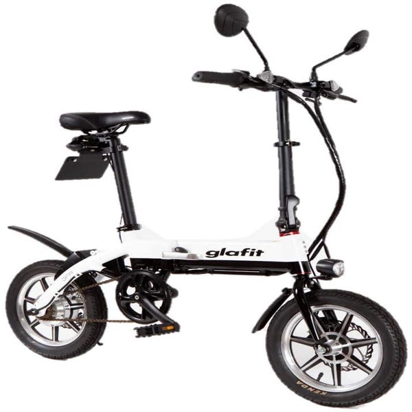 レンタル Glafitバイク Gfr 01 漕げる折りたたみ電動バイク ホワイトツートン Rentio レンティオ