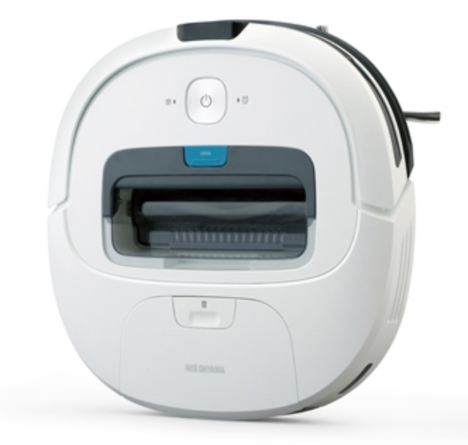 アイリスオーヤマ ロボット掃除機 水拭き リモコン付き IC-R01-W
