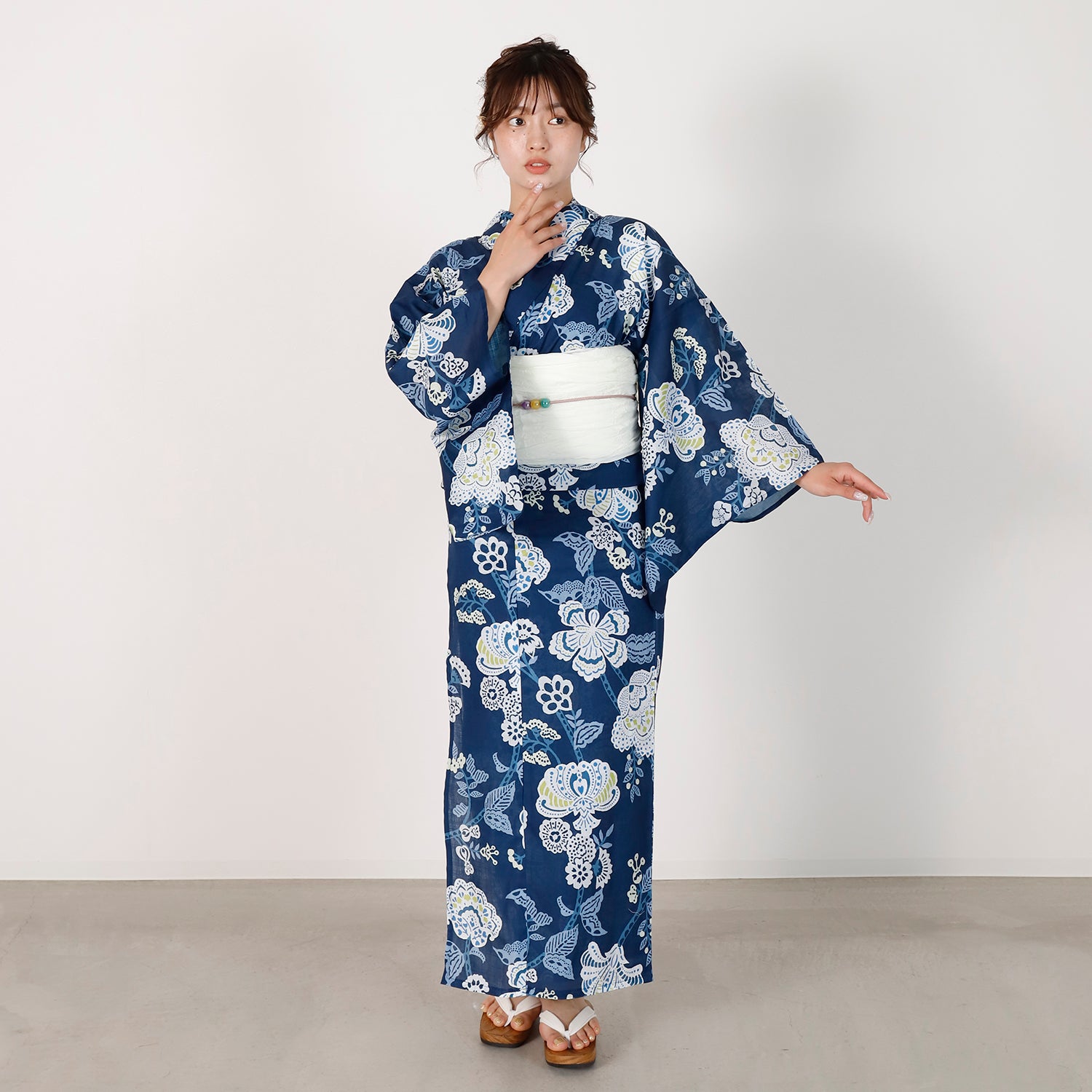 [レンタル] [2025新作]SION レディース浴衣 花柄 フリーサイズの宅配レンタル - 3
