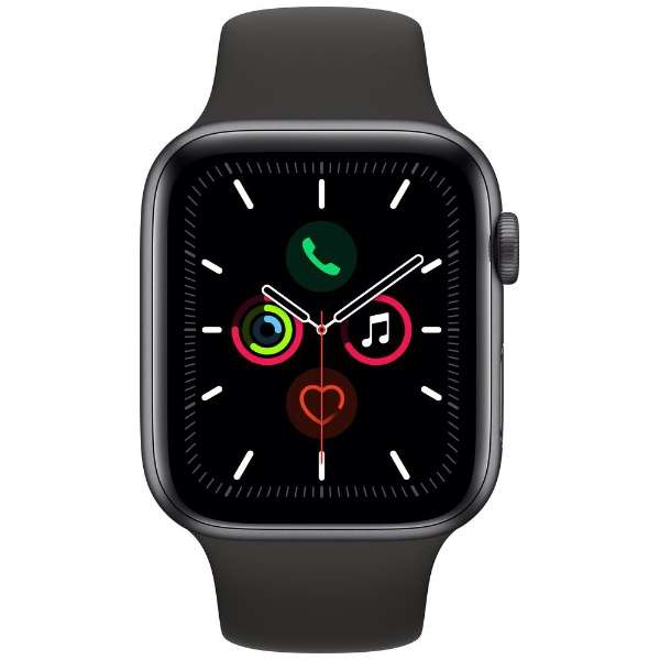 [レンタル] Apple Watch Series 5（GPSモデル）- 40mm スペースグレイアルミニウムケースとブラックスポーツバンド MWV82JA - 2