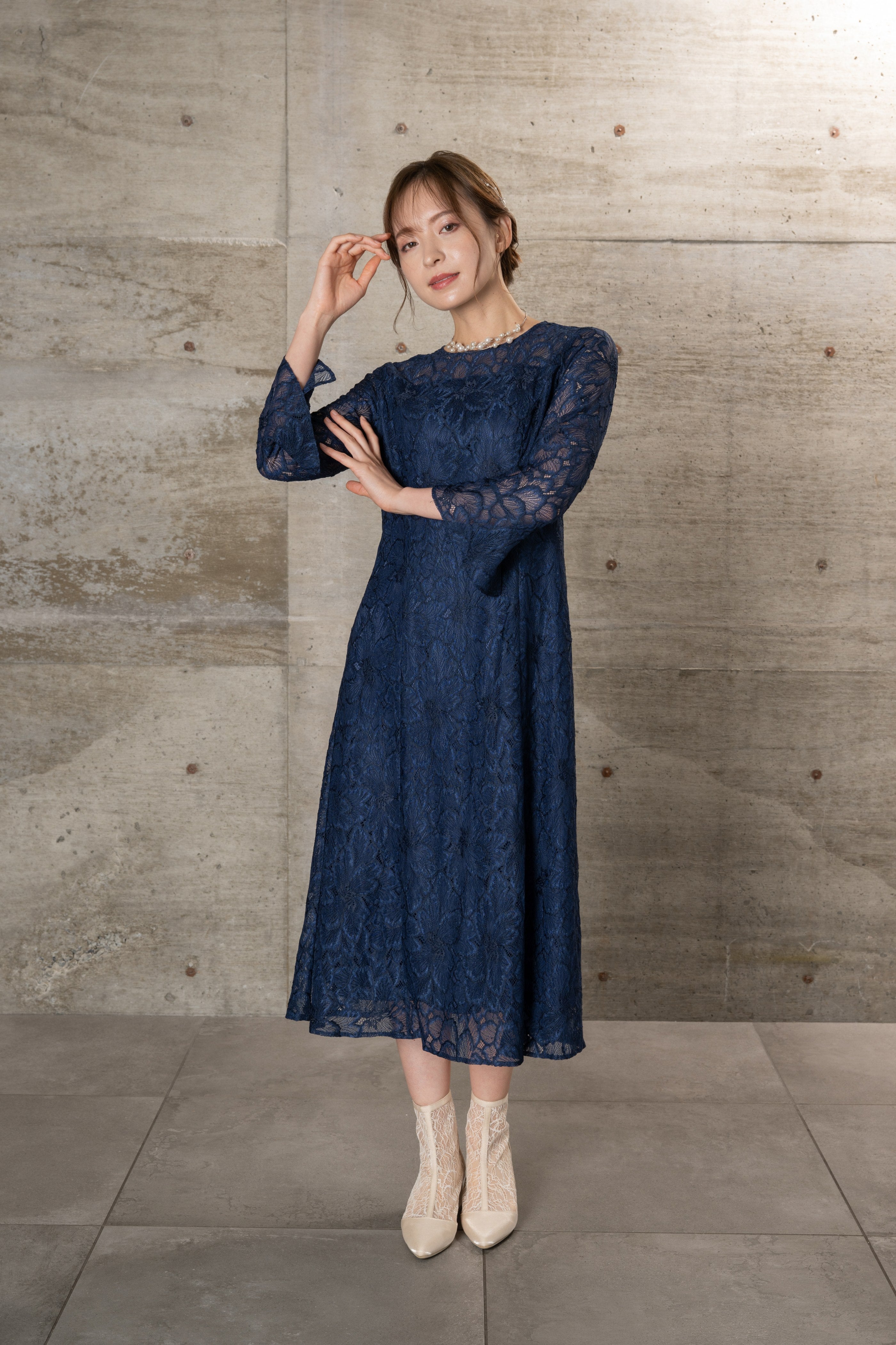 [レンタル] BELINDA DE CAPRIS レースベルスリーブワンピース ワンピースドレスの宅配レンタル - 15