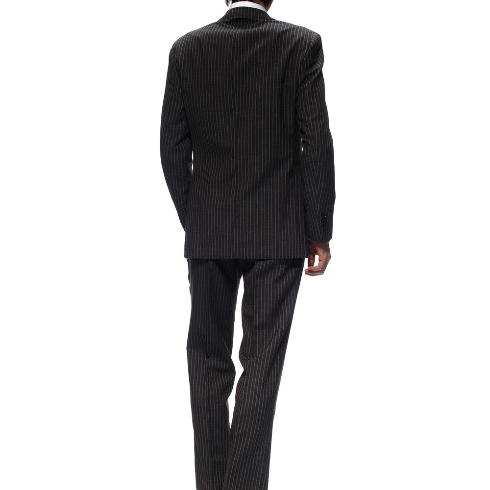 [レンタル] ボリオリ ストライプ メンズスーツ2点セット(ジャケット+パンツ) ブラウンの宅配レンタル - 2