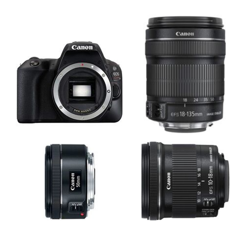 CANON EOS Kiss X9 お出かけセット (EF-S10-18/EF50mmF1.8/EF-S18-135mmセット)