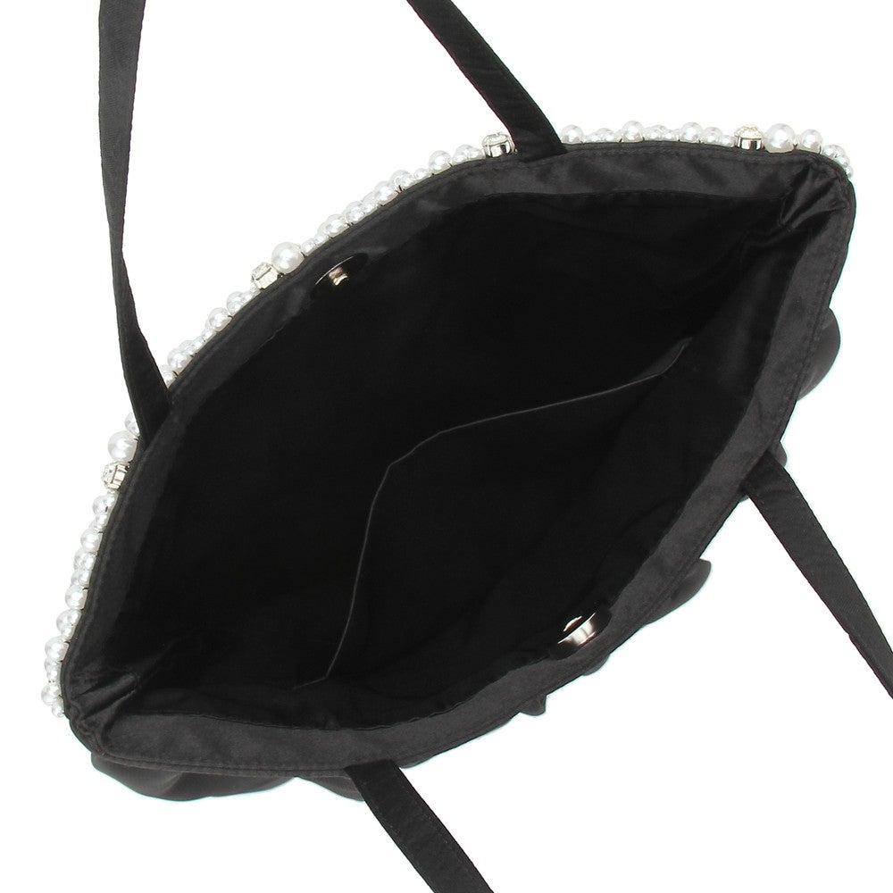 [レンタル] レディース ギャザー風 パール＆ビジュー付き サブバッグ - 8