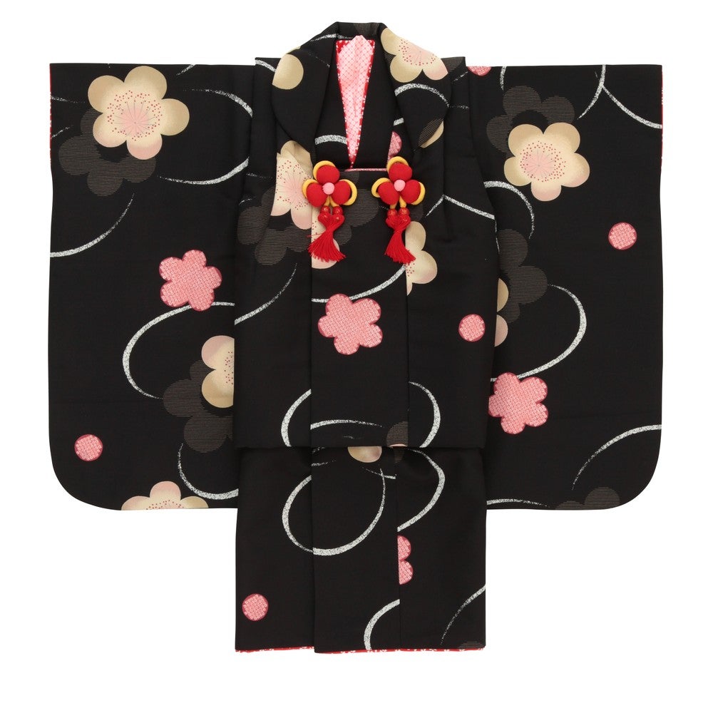 [レンタル] 七五三/節句 被布セット 3歳女の子 しとやか 花びらの宅配レンタル - 5